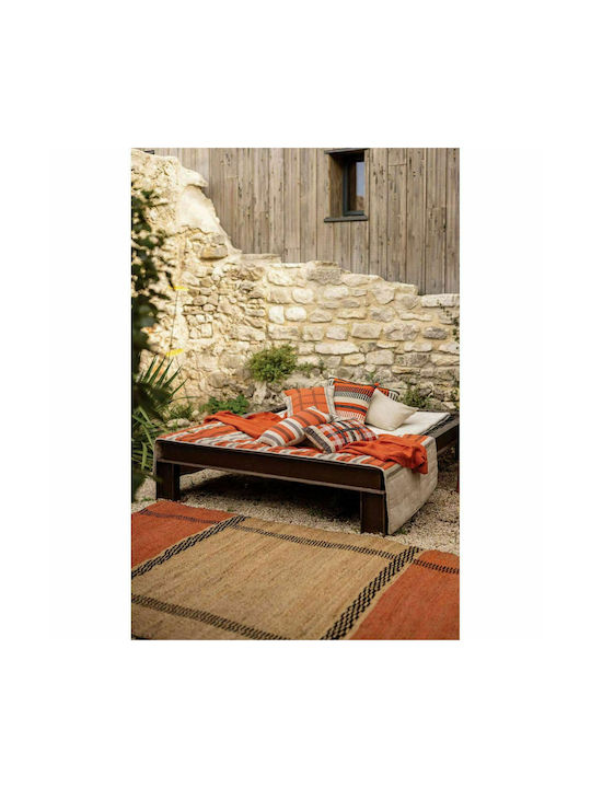 Vivaraise Sofa-Kissen Zeff Eden aus 100% Baumwolle Ocre 40x65cm