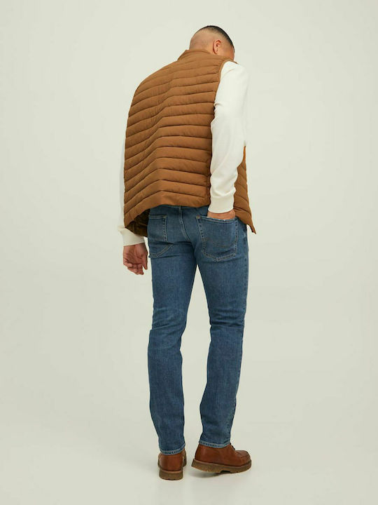 Sleeveless Jacket Puffer Windproof Orange