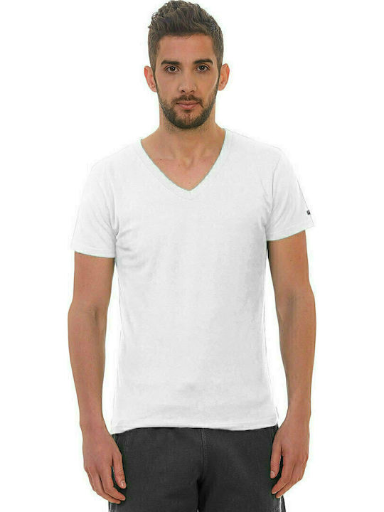 Bodymove 677 Men's Athletic T-shirt Short Sleeve White 677