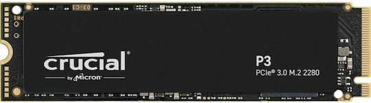 Crucial P3 SSD 500ГБ M.2 NVMe PCI Express 3.0 CT500P3SSD8