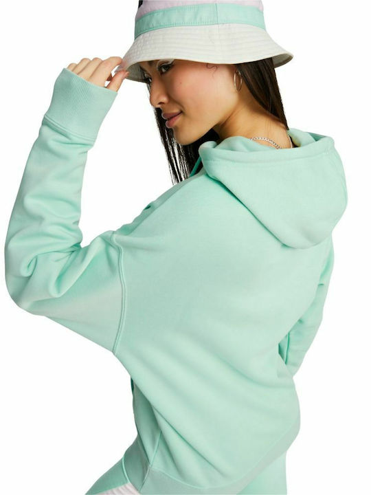 PUMA Women's Sweatshirt Green with Hood