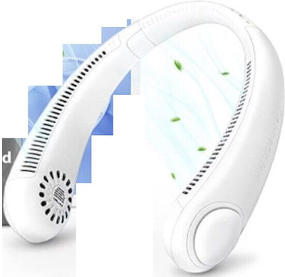 Arctic Air Freedom Fan USB Einstellbarer tragbarer Nackenventilator ohne Flügel Weiß