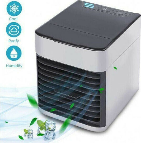 Factory Portable Air Conditioner Air Cooler Mini Air Conditioner USB with Water and Lighting White