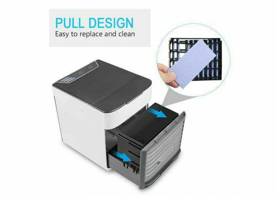 Factory Portable Air Conditioner Air Cooler Mini Air Conditioner USB with Water and Lighting White