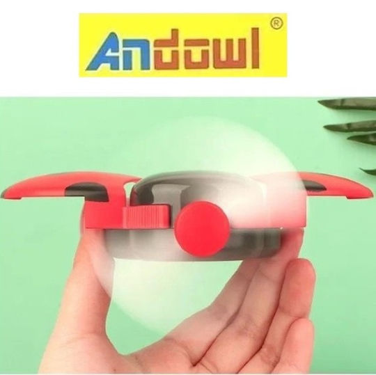 Andowl Q-T170 Ανεμιστηράκι USB Επαναφορτιζόμενο Κόκκινο