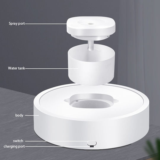 Household Ultraviolet UV Sterilization Air Mobile Humidifier USB Λευκό
