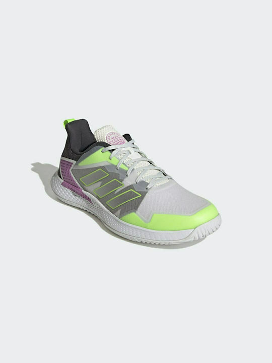 Adidas Defiant Speed Ανδρικά Παπούτσια Τένις για Όλα τα Γήπεδα Crystal White / Silver Metallic / Carbon