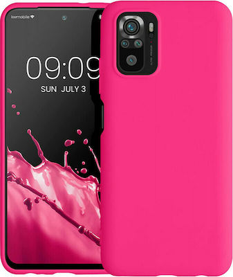 KWmobile Silicone Back Cover Neon Pink (Redmi Note 10 / 10s / Poco M5s)