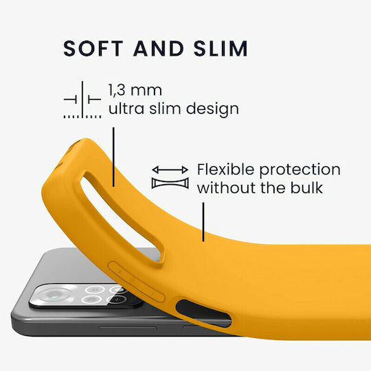 KWmobile Back Cover Silicone Saffron Yellow (Redmi Note 11 / 11S 4G)