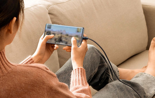 Baseus Dynamic Braided Regular USB 2.0 Cable USB-C Male - USB-A 100W Gray 1m CALD000616