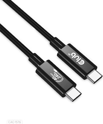 Club3D USB 4 Cable USB-C male - USB-C male 240W Black 1m (CAC-1576)