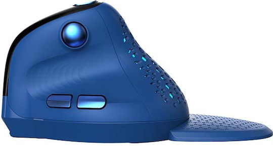 Delux M618XSD Ασύρματο Εργονομικό Bluetooth Vertical Ποντίκι Μπλε