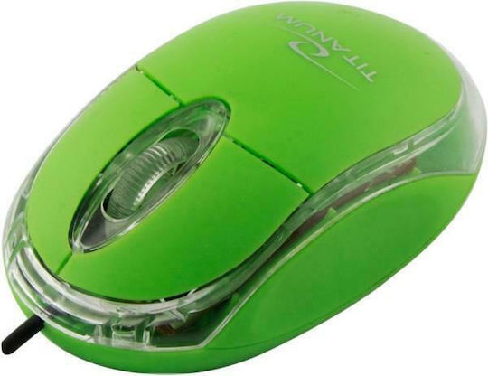 Esperanza Titanum TM102 Ενσύρματο Mini Ποντίκι Πράσινο