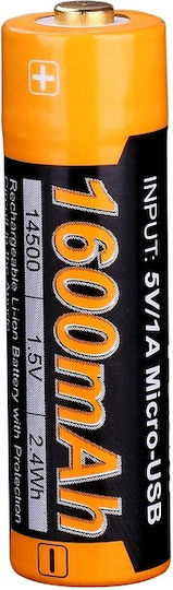 Fenix Baterie Reîncărcabilă 14500 Li-ion 1600mAh 1.5V 1buc