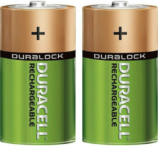 Duracell Recharge Ultra Επαναφορτιζόμενες Μπαταρίες D Ni-MH 3000mAh 1.2V 2τμχ