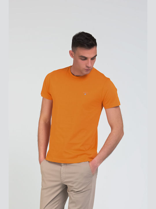 Gant The Original Ανδρικό T-shirt Κοντομάνικο Πορτοκαλί