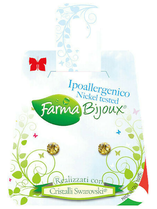 Farma Bijoux Xirius Υποαλλεργικά Παιδικά Σκουλαρίκια Καρφωτά με Πέτρες