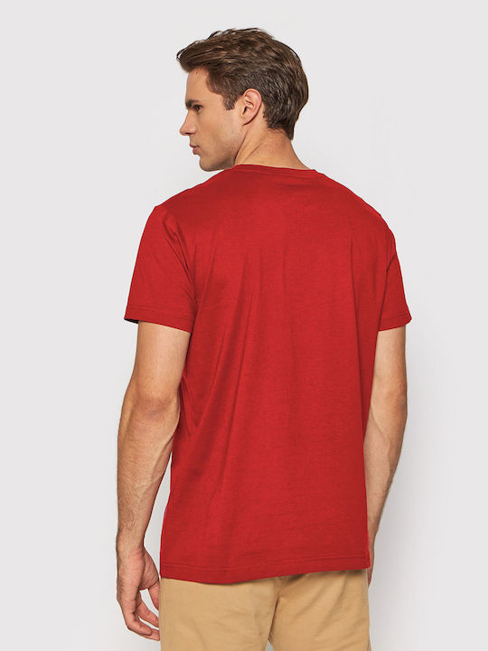 Gant Men's T-Shirt with Logo Red