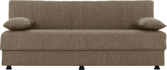 Andri Dreisitzer Sofa mit Stauraum in Braun 180x72x77cm