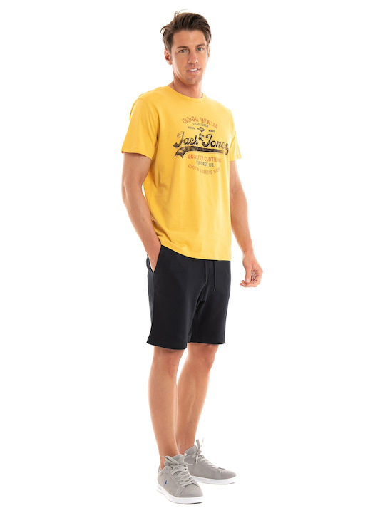 Jack & Jones Men's Short Sleeve T-shirt Yellow