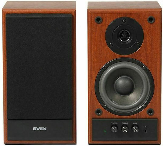 Sven SPS-702 2.0 Speakers 40W Brown