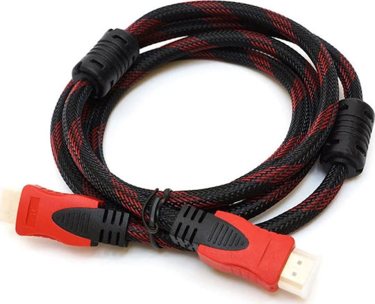Telemax HDMI 1.4 High Speed 1080p 120Hz Cable HDMI male - HDMI male 3m Κόκκινο