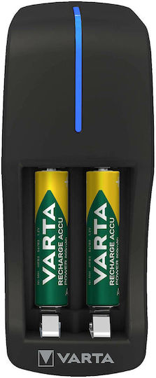 Varta Mini Charger (Old) 2 Μπαταριών Ni-Cd/Ni-MH Μεγέθους AA/AAA Σετ με 2x AA 2100mAh