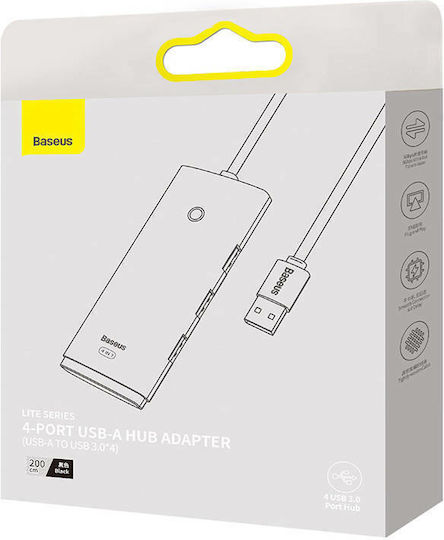 Baseus Lite Series 2m Hub 5 Θυρών USB 3.0 με σύνδεση USB-A