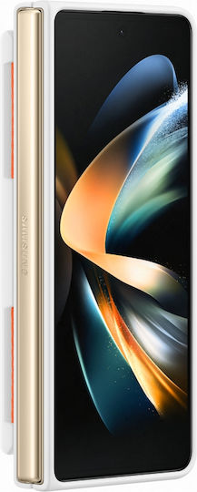 Samsung Silicone Grip Cover Umschlag Rückseite Silikon Weiß (Galaxy Z Fold4)