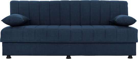 Andri Dreisitzer Sofa Bett Mit Stauraum Blau 180x72x77cm