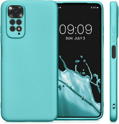 KWmobile Metallic Umschlag Rückseite Silikon Mint Green (Redmi Note 11 / 11S 4G) 58651.231