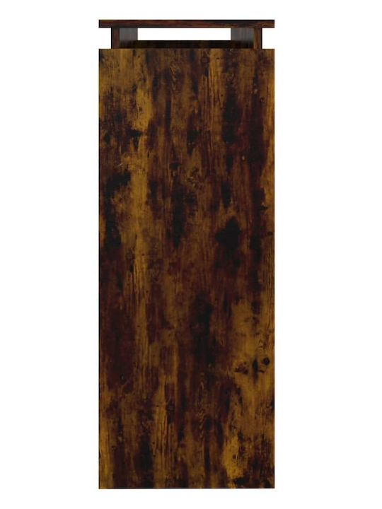 Конзолна маса Дървена Опушен дъб Д102xШ30xВ80cm