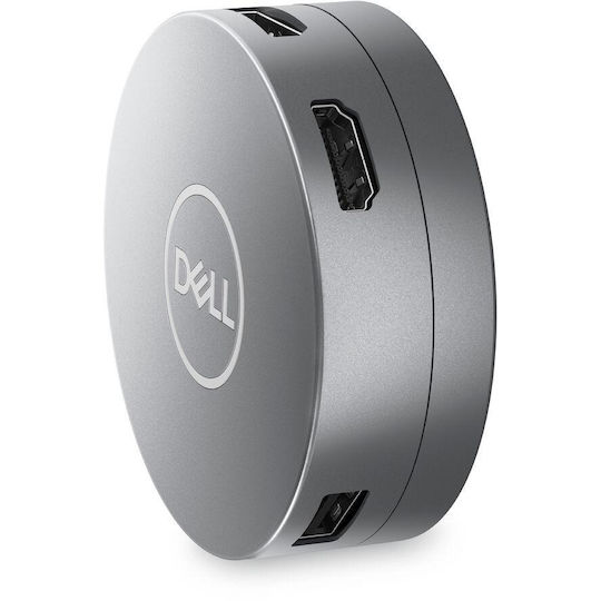 Dell DA305 USB-C Stație de andocare cu HDMI/DisplayPort 4K PD Ethernet Argintiu