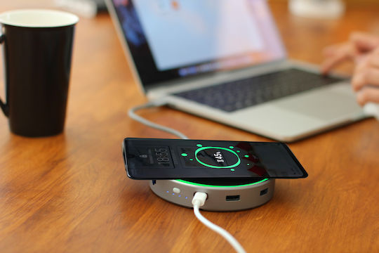 Moovy Moovy Qi USB-C Stație de andocare cu HDMI 4K Ethernet Negru