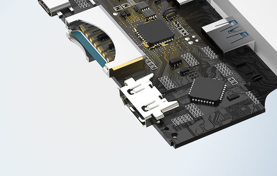 Baseus Lite Series USB-C Docking Station με HDMI Λευκό