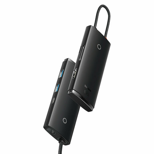 Baseus Lite Series USB-C Docking Station με HDMI PD Μαύρο