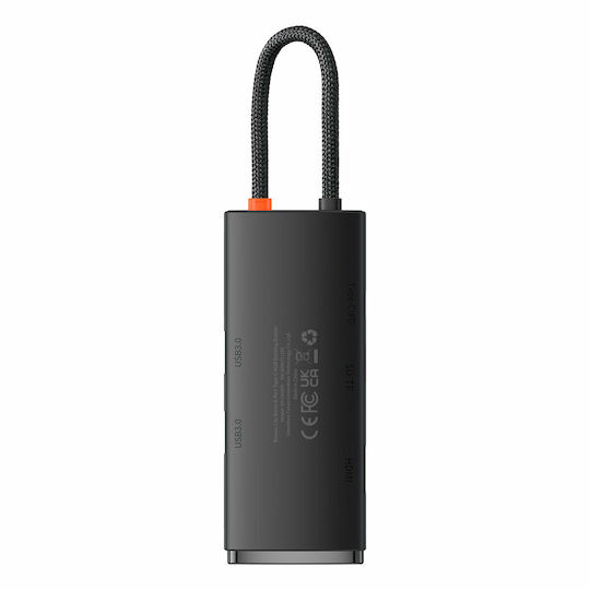 Baseus Lite Series USB-C Docking Station με HDMI PD Μαύρο