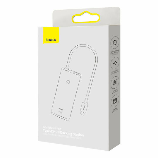 Baseus Lite Series USB-C Docking Station με HDMI Μαύρο WKQX050001