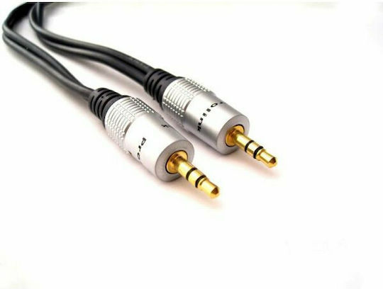 Prolink Καλώδιο Ήχου 3.5mm male - 3.5mm male Μαύρο 3m με Επίχρυσους Ακροδέκτες TCA3300-0300