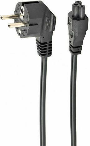 Gembird Schuko - IEC C5 Cable 1m Μαύρο PC-186-ML12-1M