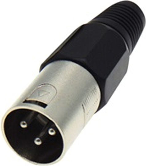 Lz Plug XLR male Black (01.095.0004)