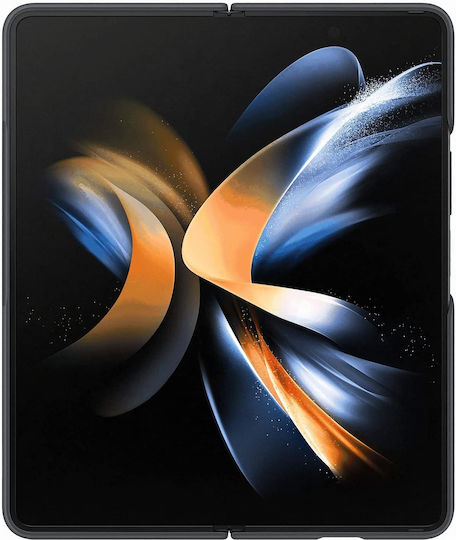 Samsung Umschlag Rückseite Silikon Schwarz (Galaxy Z Fold4)