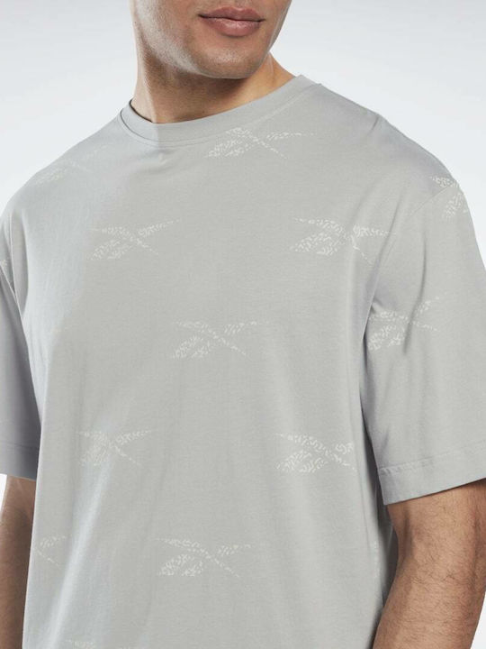 Reebok Identity Vector Men's Athletic T-shirt Short Sleeve Pure Grey 3