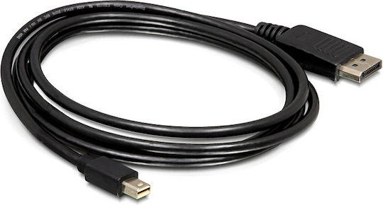 DeLock Cable DisplayPort male - mini DisplayPort male 3m Black (82699)