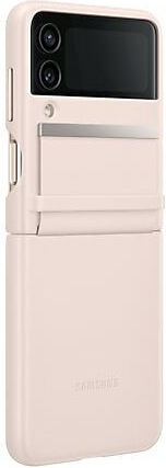 Samsung Leather Cover Umschlag Rückseite Leder Peach (Galaxy Z Flip4)