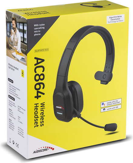 Audiocore AC864 Ασύρματα Over Ear Multimedia Ακουστικά με μικροφωνο και σύνδεση Bluetooth