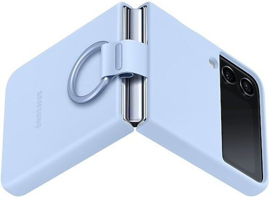 Samsung Silicone Cover with Ring Back Cover Silicone Blue (Galaxy Z Flip4)