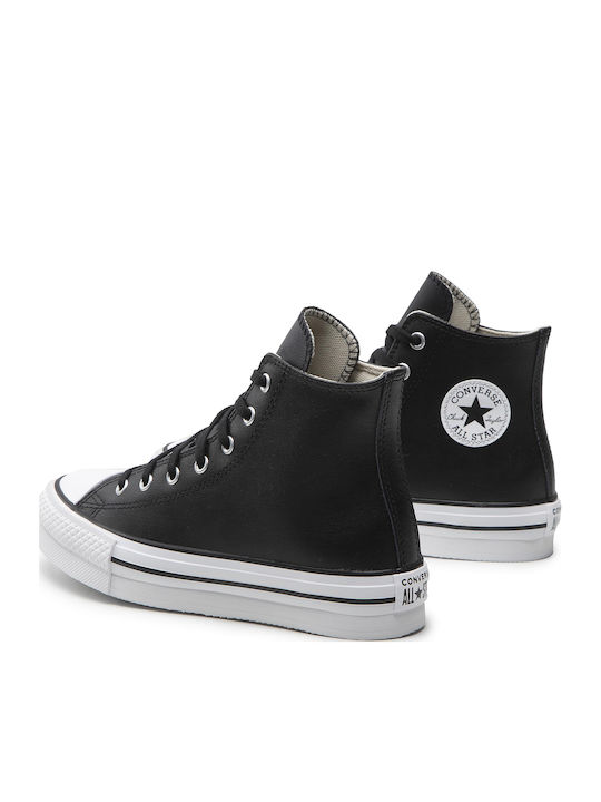 CHUCK TAYLOR ALL STAR Παιδικά Sneakers High Μαύρα