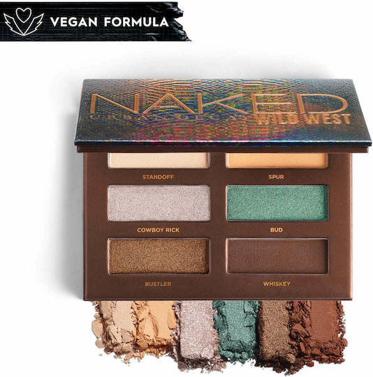 Urban Decay Naked Wild West Мини Палитра със Сенки за Очите в Пресована Пудра Форма