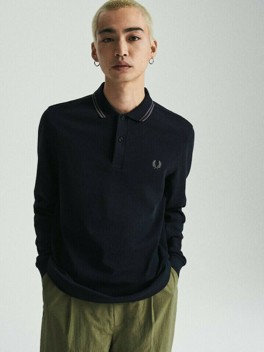 Polo Long Sleeve Blouse Navy Blue